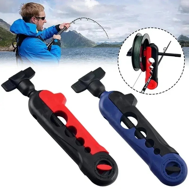 Fishing Line Dispenser - 1/2個入り 釣り糸巻き取り機 スプールロッドホルダー ツール スプーラーマシン スピニングリール